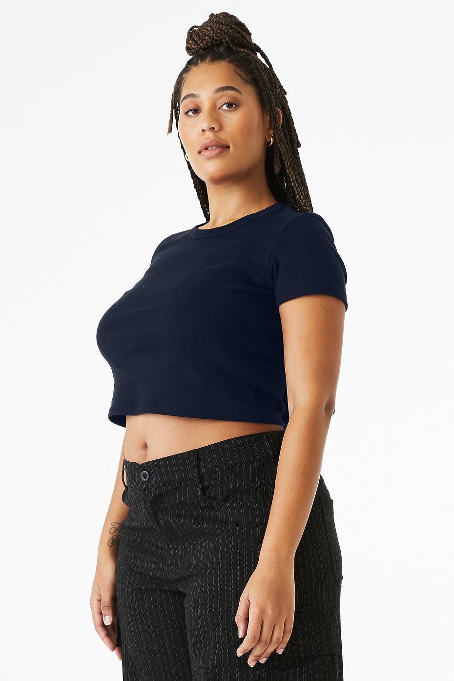 Wo's micro rib baby tee