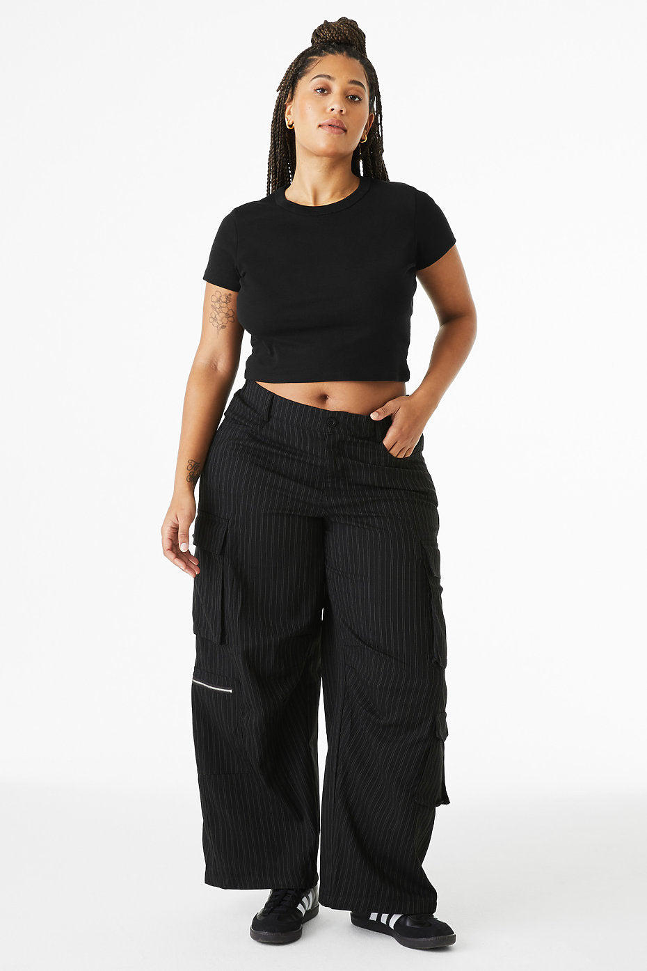 Wo's micro rib baby tee